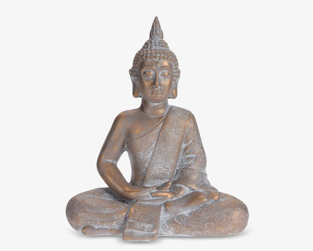 Figur buddha siddende H.53 cm 