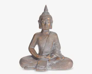 Figur buddha siddende H.53 cm 