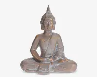 Figur buddha siddende H.53 cm 
