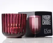 Lyngby fyrfadsstage glas lilla H.6,5 cm 