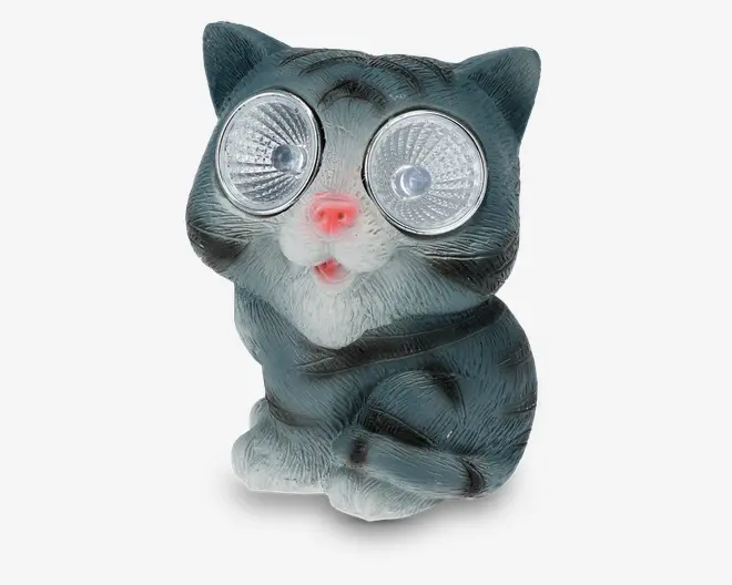 Havedyr solcelle ass H.9 cm