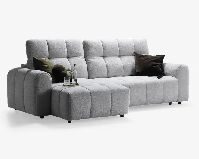 Sofa med chaiselong venstre relaxfunktion