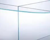 Sofabord klar glas 80x80 cm