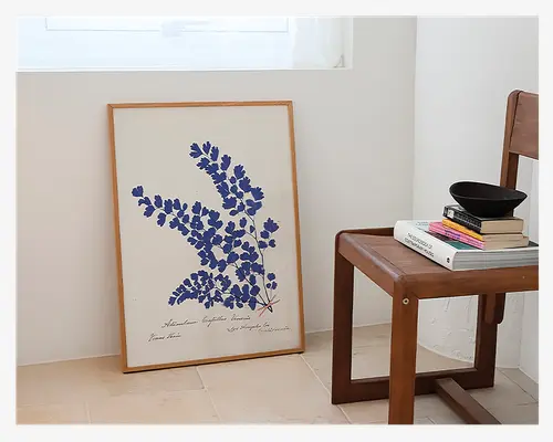 Plakat Botanical Fern III Blue