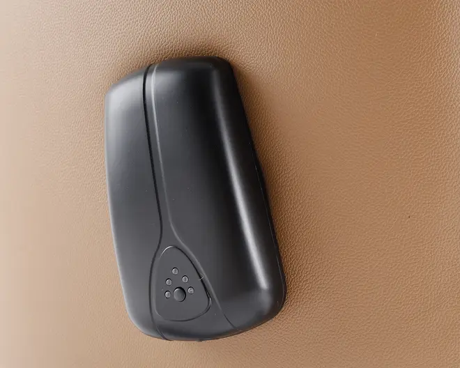 Drejestol m/indbygget fodskammel cognac læder