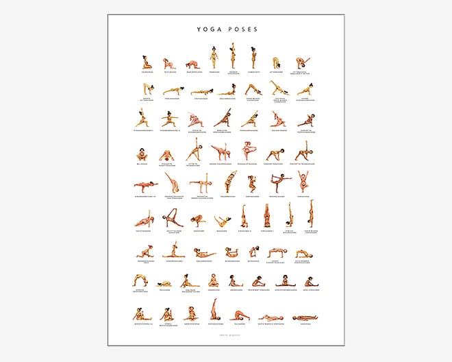 Plakat Yoga Poses 