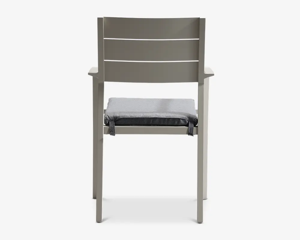 Havestol creme aluminium m/hynde