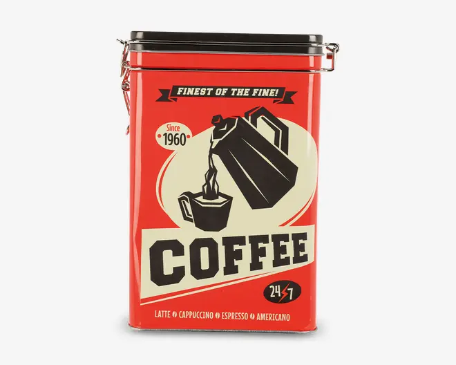 Kaffedåse retro ass H.18 cm 