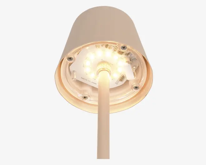 Bordlampe Diaz sand H.21 cm