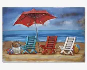 Maleri strandstole 80x120 cm