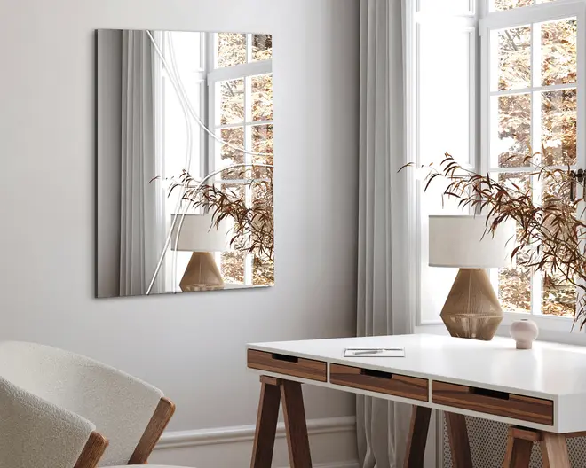 Spejl indgravering 60x80 cm