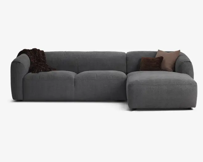 Sofa M/Chaiselong Violino Højre Grå