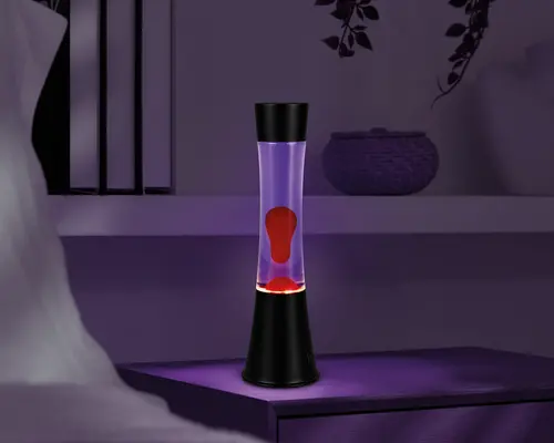 Lava lampe Etna lilla/rød