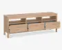 Tv-bord Madrid lys eg m/3 skuffer