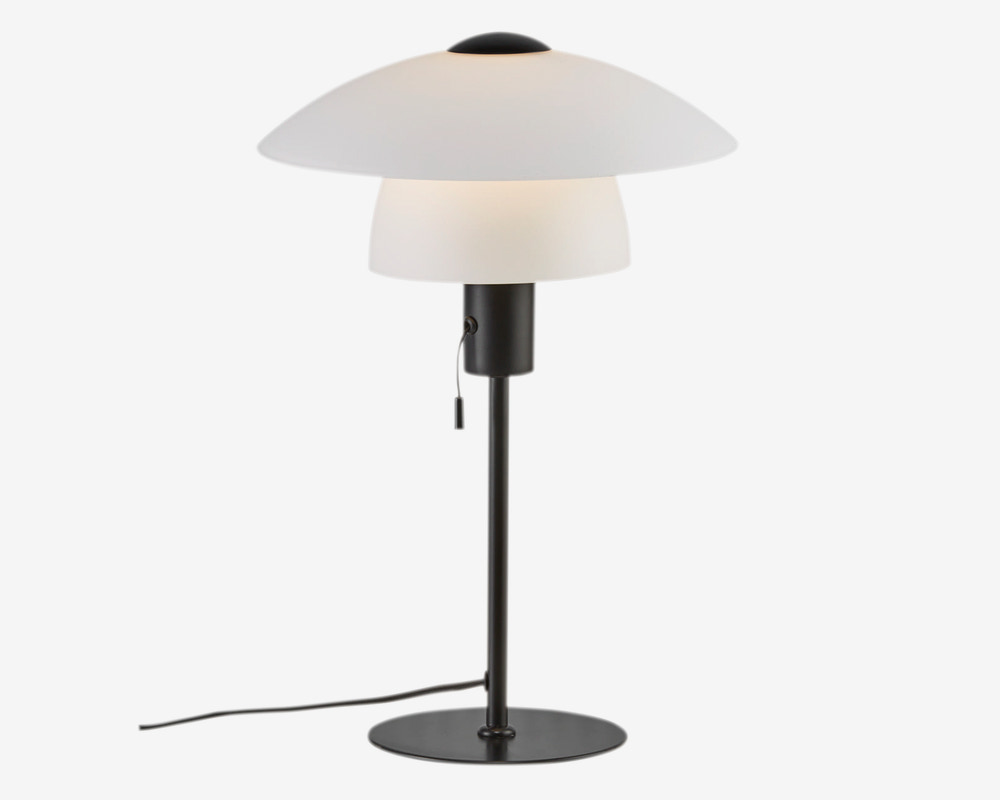 Bordlampe Verona Opal Hvid