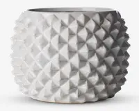 Urtepotteskjuler Ananas hvid H.16xØ.22 cm
