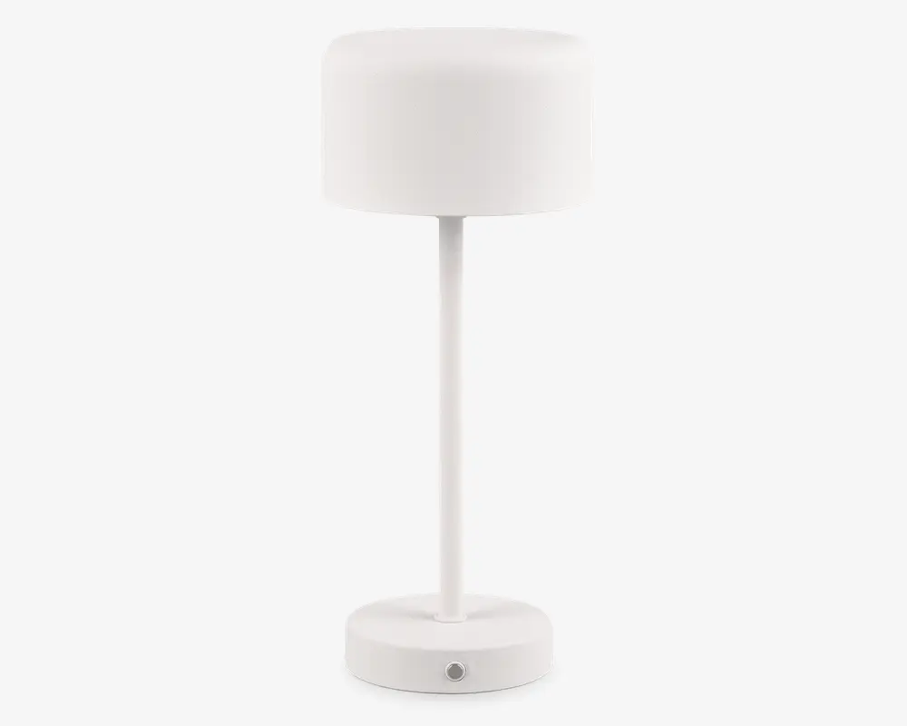 Bordlampe Jeff mat hvid H.30 cm 