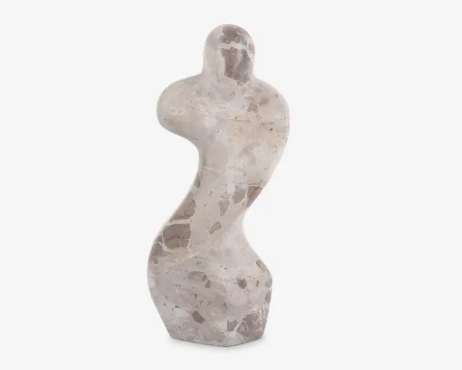 Figur female abstrakt brun H.23 cm