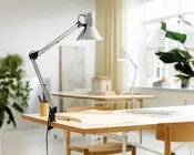 Bordlampe arkitekt Jensen krom Ø.18 cm 