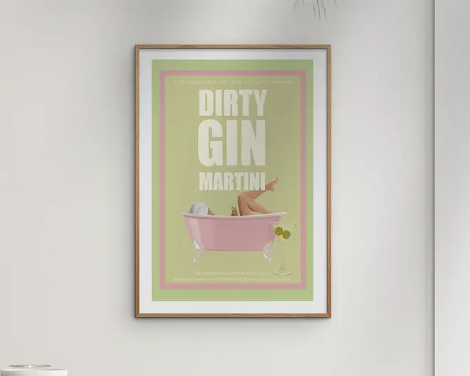Plakat Jenny Dirty Gin Martini