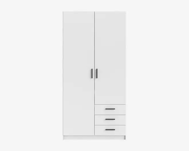 Garderobeskab Sprint m. 2 Låger og 3 Skuffer