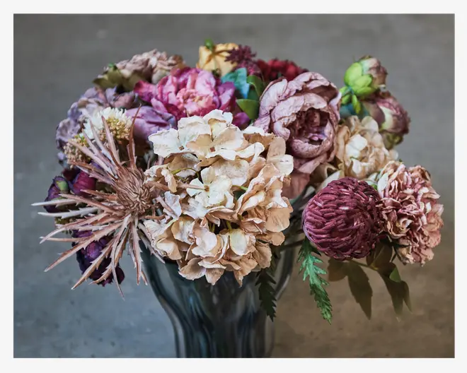 Stilk Pæon cream H.40 cm