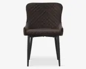 Spisebordsstol i brun velour