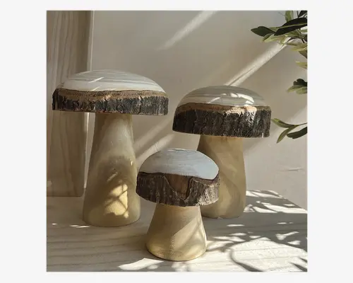 Mushroom natur H.20 cm