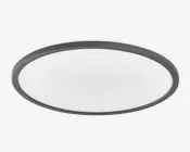Plafond Ultra Slim Backlight sort Ø.40 cm