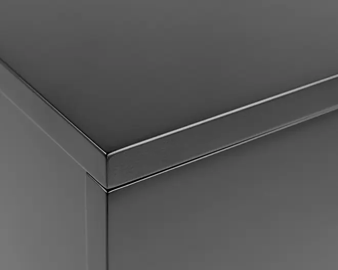 Sengebord Avignon med 2 skuffer Sort