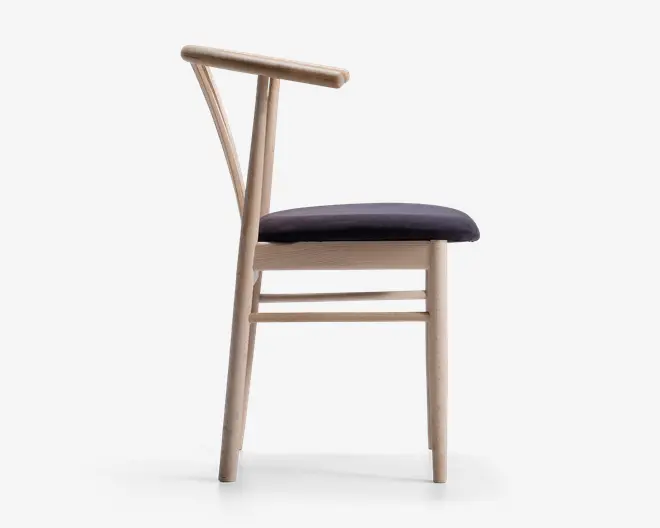 Spisebordsstol i massiv ubehandlet bøg