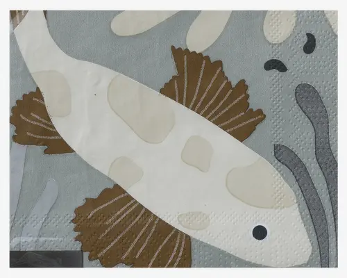 Servietter fish 33x33 cm