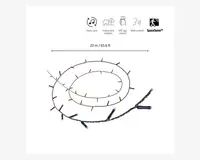 En 20 meter (65,6 fod) lang lyskæde med flerfarvede LED-lys og sort kabel. Lysene er jævnt fordelt langs hele kæden. Produktet har funktioner som musik-synkronisering, kan bruges både indendørs og udendørs, styres via en dedikeret app og med stemmekontrol, og har SpaceSense-teknologi. Kæden har et stik i den ene ende til strøm eller sammenkobling af flere sæt.