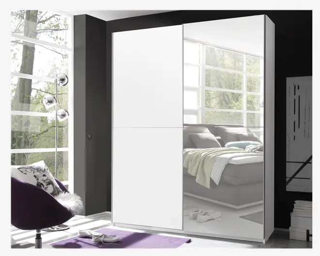 Garderobeskab m. 2 Skydedøre