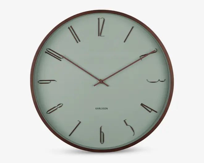 Vægur Scandia grøn Ø.40 cm