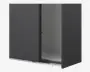   Garderobeskab Case grå B. 244 x H. 221 cm