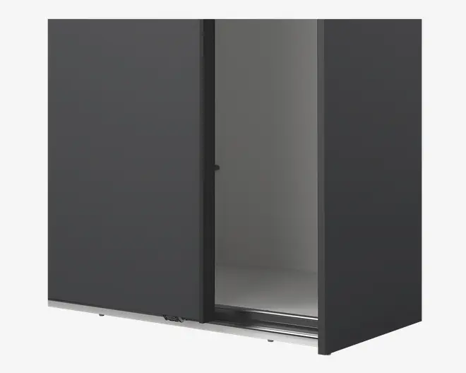   Garderobeskab Case grå B. 244 x H. 221 cm