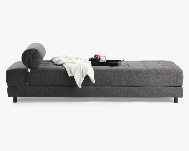 Daybed Eva grå møbelstof