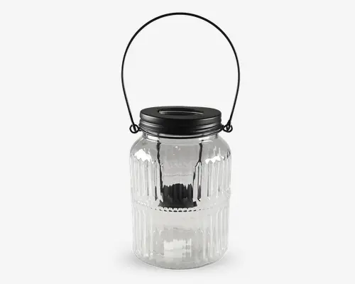 Fyrfadsstage med hank klar H.15,5 cm