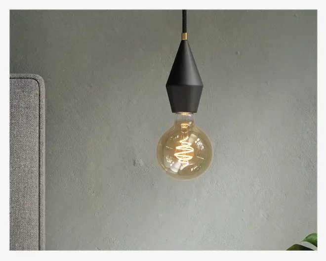 Deko Globepære Spiral Guldfarvet E27