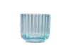 Lyngby fyrfadsstage glas lyseblå H.6,5 cm 