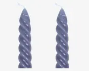 Stearinlys Snoet Lys Grå