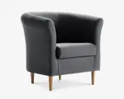 Lænestol Flash Grå Med Eg Ben