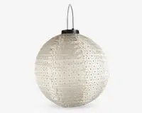 Solar rispapirlampe hvid Ø.30 cm 