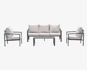 Loungesæt 3+1+1+bord antracit