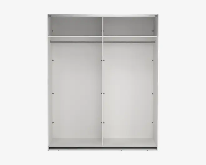 Garderobeskab Case hvid B. 179 x H. 221 cm