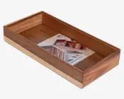 Organiserings bakke akacietræ 30x15 cm