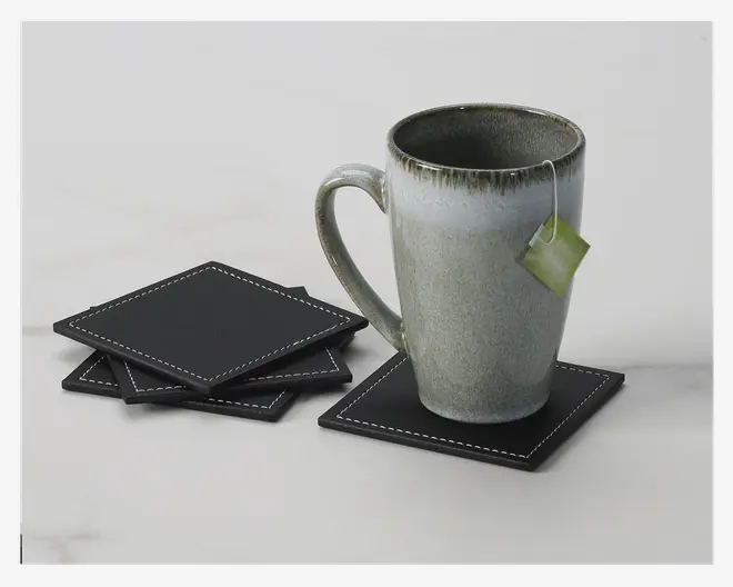 Coaster Sort PU 4 Stk. 10x10 cm