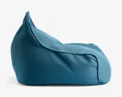 Sækkestol i blå 3D stof