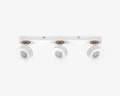 Loftlampe spot Pluto hvid L.49,8 cm